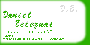 daniel beleznai business card
